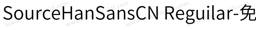SourceHanSansCN Reguilar字体转换